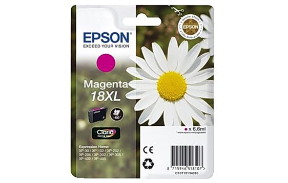 E115411 Epson C13T18134010 Blekk EPSON T1813 C13T18134010 XL r&#248;d 